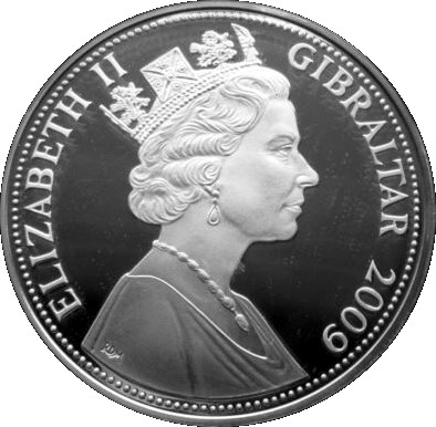 Gibraltar 10 Pounds - Elizabeth II King Henry VIII obverse