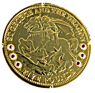 Tristan da Cunha 5 Pounds - Elizabeth II St George and The Dragon