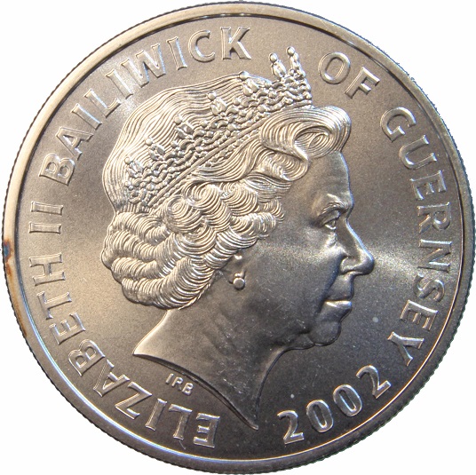 Guernsey 1 Pound - Elizabeth II William, Duke of Normandy - Silver obverse