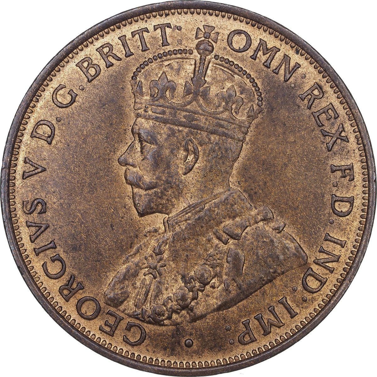 Jersey 1/12 Shilling - George V obverse