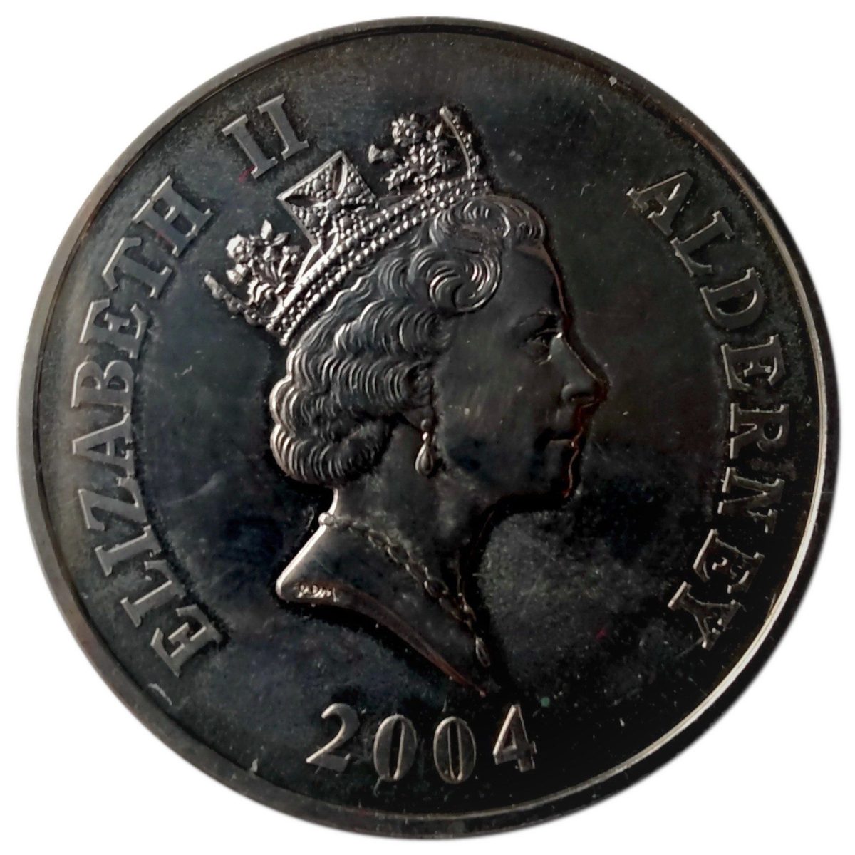 Alderney 5 Pounds - Elizabeth II The Merchant Navy 21C1 obverse