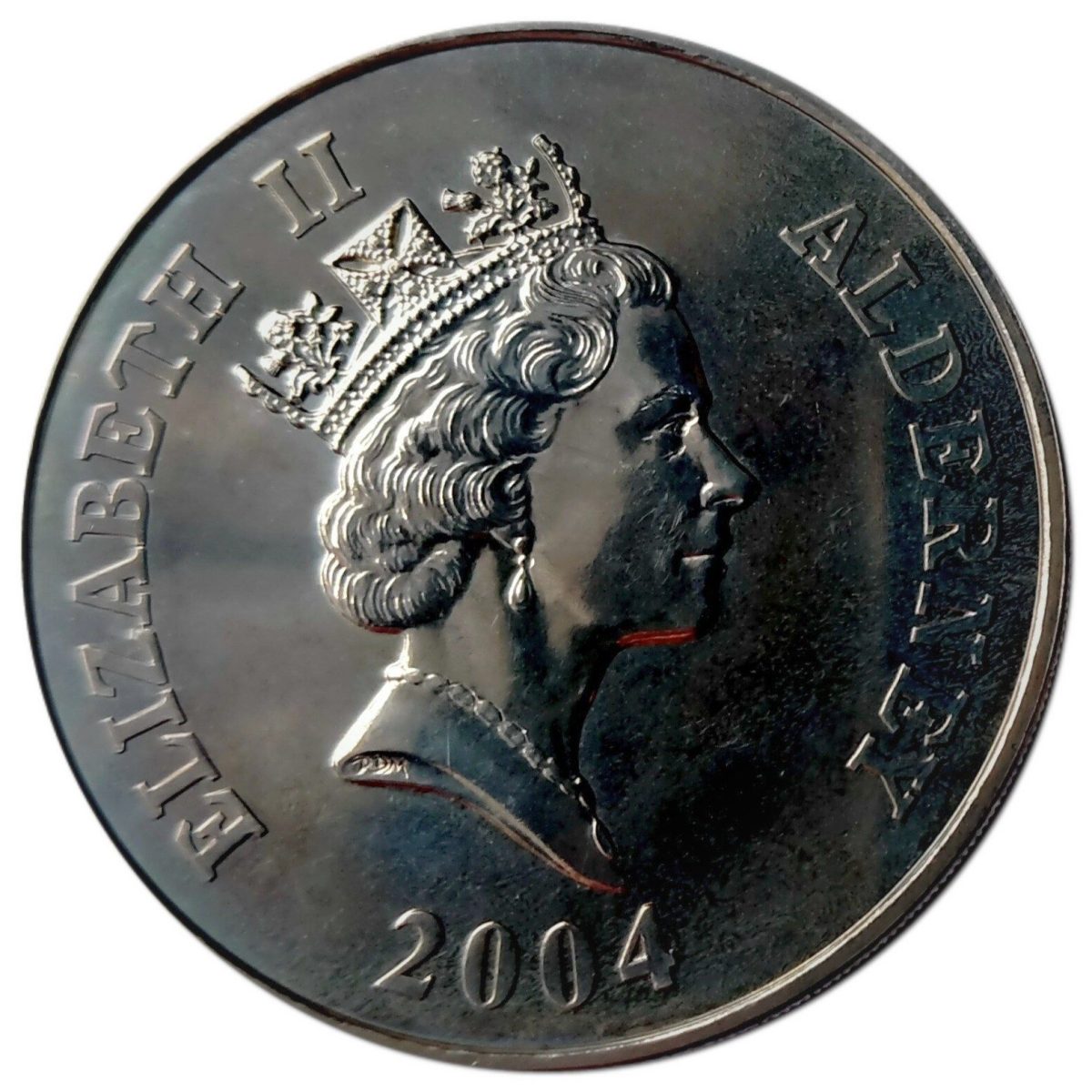 Alderney 5 Pounds - Elizabeth II Samuel Hood obverse