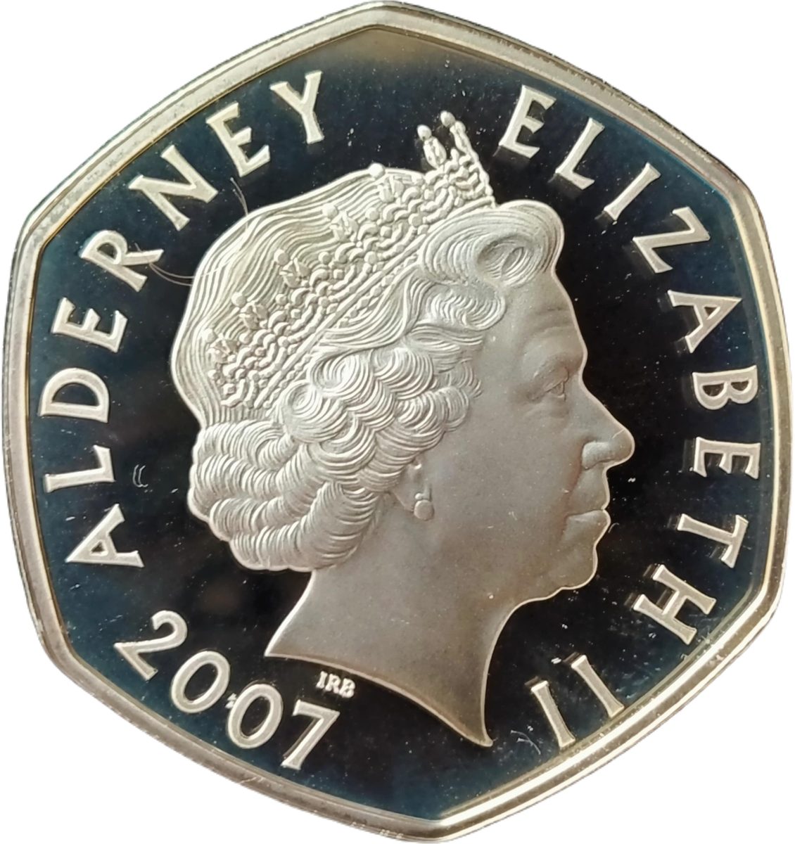 Alderney 5 Pounds - Elizabeth II Birth of Prince Charles obverse