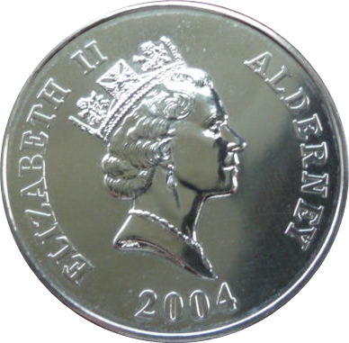 Alderney 5 Pounds - Elizabeth II Florence Nightingale obverse