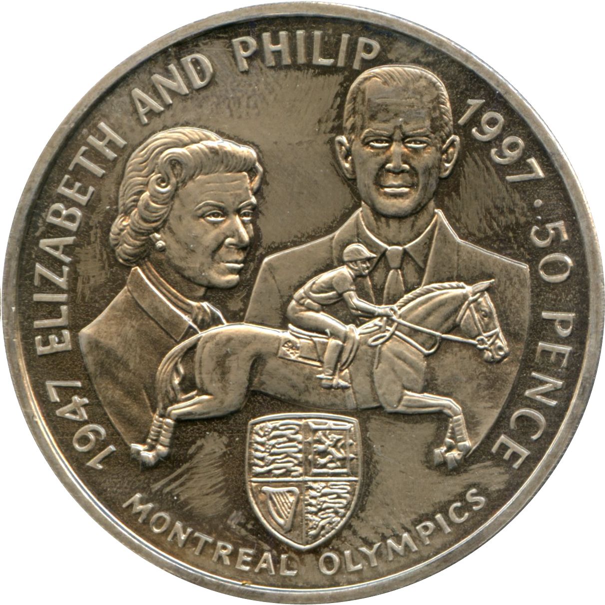Ascension Island 50 Pence - Elizabeth II Montreal Olympics