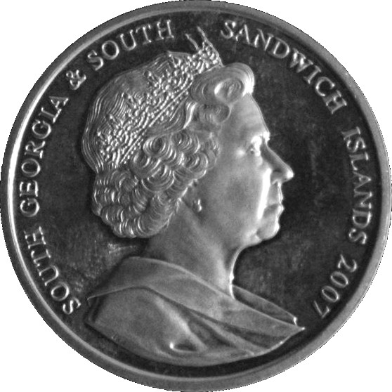 South Georgia and the South Sandwich Islands 2 Pounds - Elizabeth II Trans-Antarctic Expedition obverse