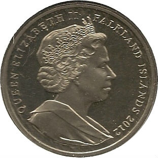 Falkland Islands 1 Crown - Elizabeth II Diamond Jubilee obverse