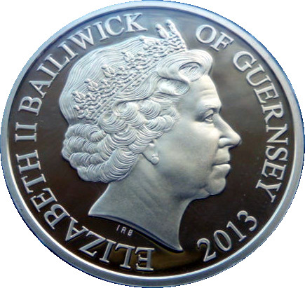 Guernsey 50 Pence - Elizabeth II Queen in State Coach obverse
