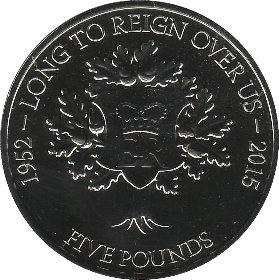 Jersey 5 Pounds - Elizabeth II Longest Reign