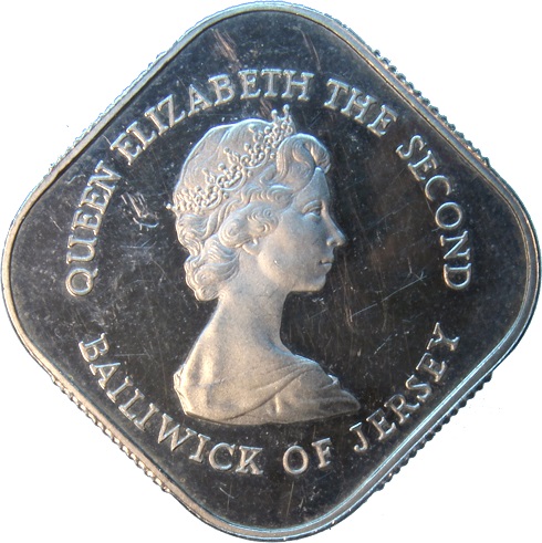 Jersey 1 Pound - Elizabeth II Battle of Jersey; Silver Proof Issue obverse