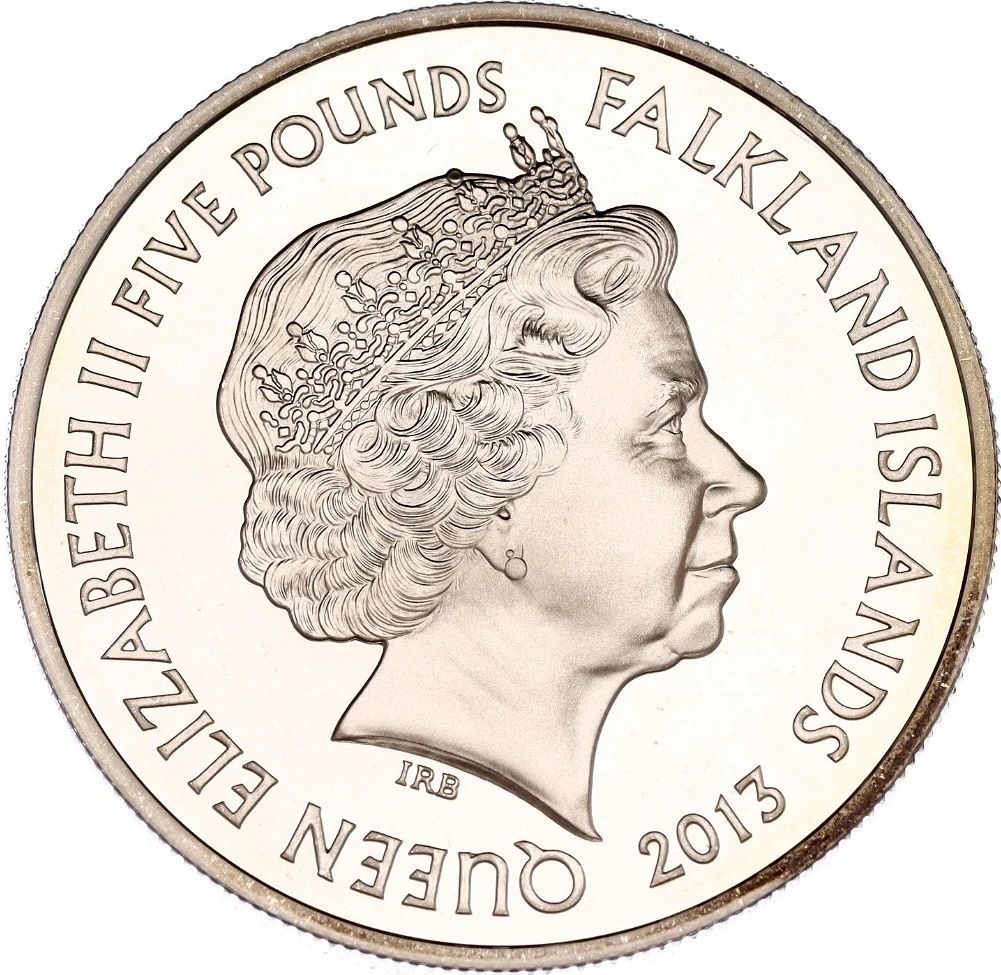 Falkland Islands 5 Pounds - Elizabeth II Windsor Castle obverse