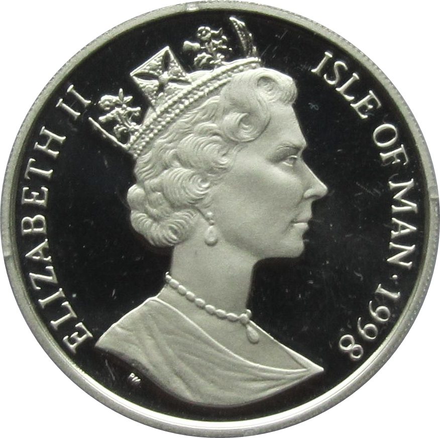 Isle of Man 10 Euros - Elizabeth II Steam Railway obverse