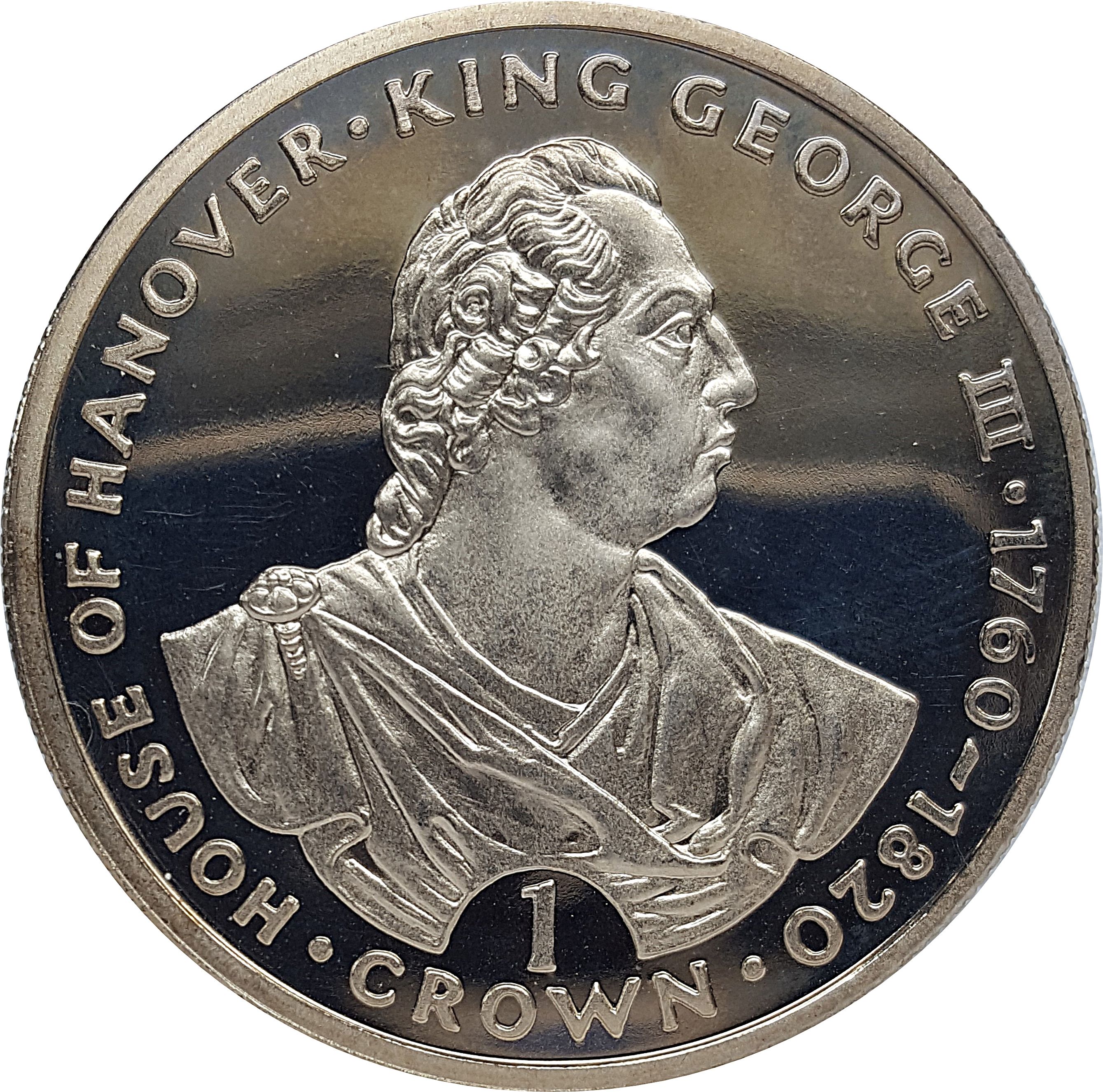 Gibraltar 1 Crown - Elizabeth II King George III reverse