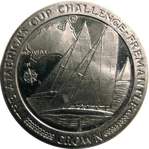 Isle of Man 1 Crown - Elizabeth II Fremantle