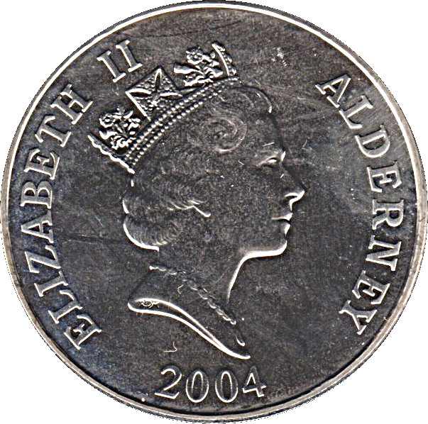 Alderney 5 Pounds - Elizabeth II English Football Team obverse