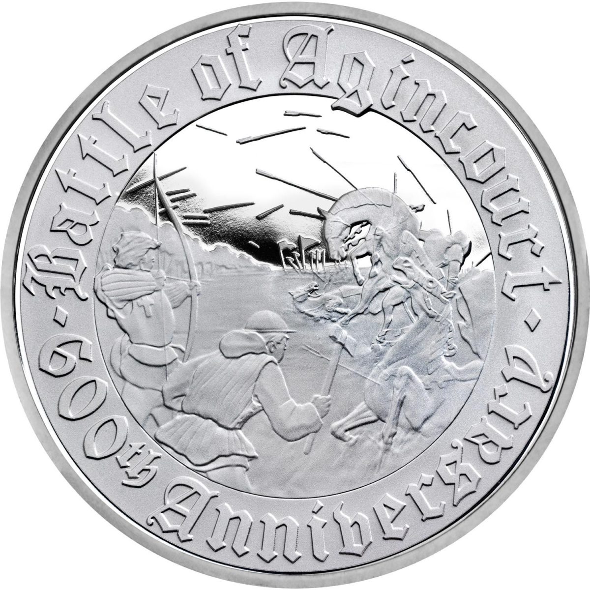 Alderney 5 Pounds - Elizabeth II Battle of Agincourt