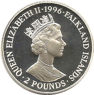 Falkland Islands 2 Pounds - Elizabeth II Edward the Confessor obverse