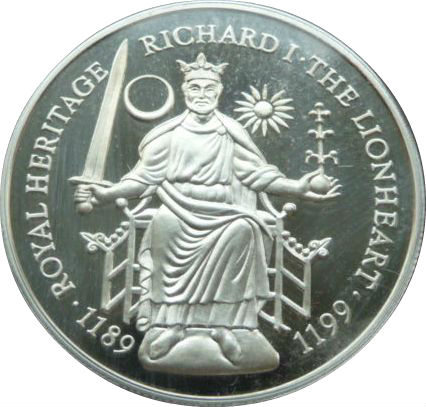 Falkland Islands 2 Pounds - Elizabeth II Richard I The Lionheart reverse