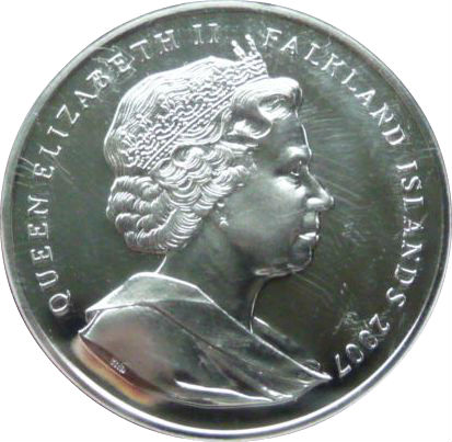 Falkland Islands 1 Crown - Elizabeth II Princess Diana; Silver Proof Issue obverse