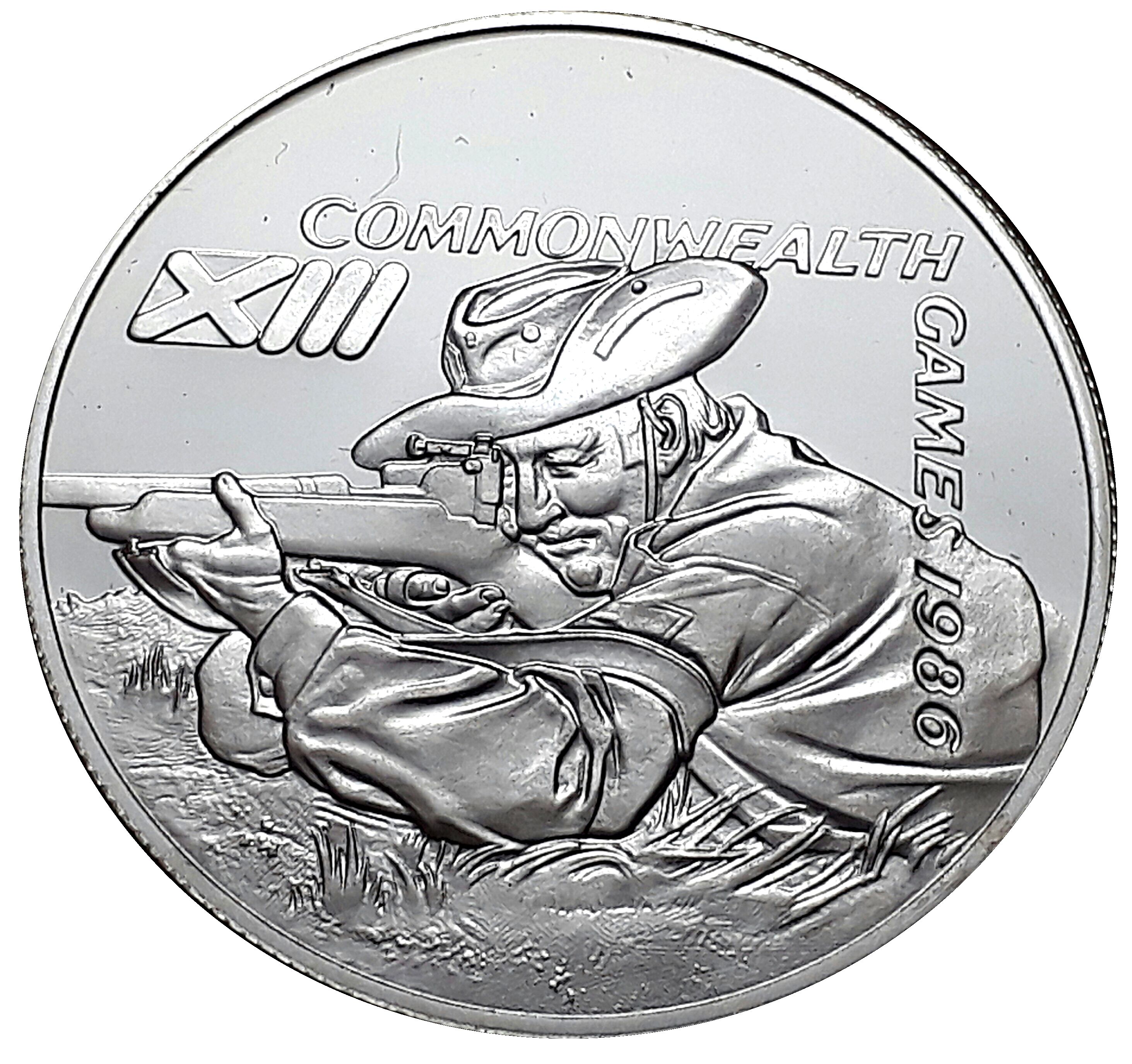 Falkland Islands 2 Pounds - Elizabeth II Commonwealth Games-Shooting