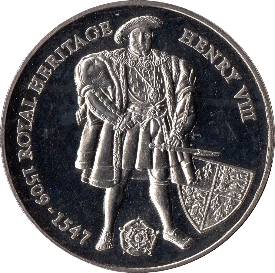 Falkland Islands 2 Pounds - Elizabeth II Henry VIII reverse
