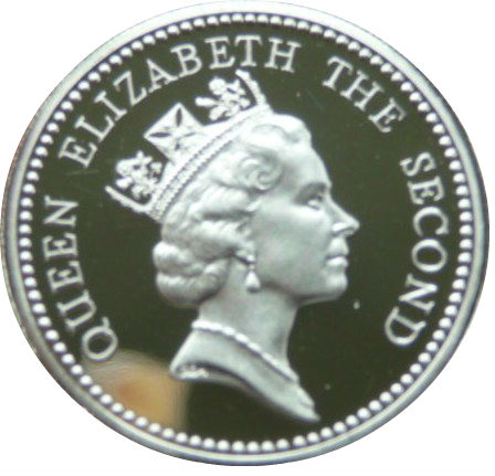 Falkland Islands 1 Pound - Elizabeth II Piedfort obverse