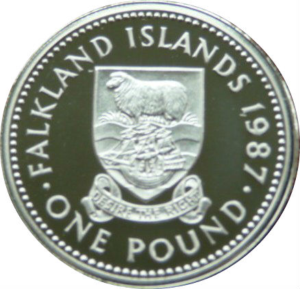 Falkland Islands 1 Pound - Elizabeth II Piedfort