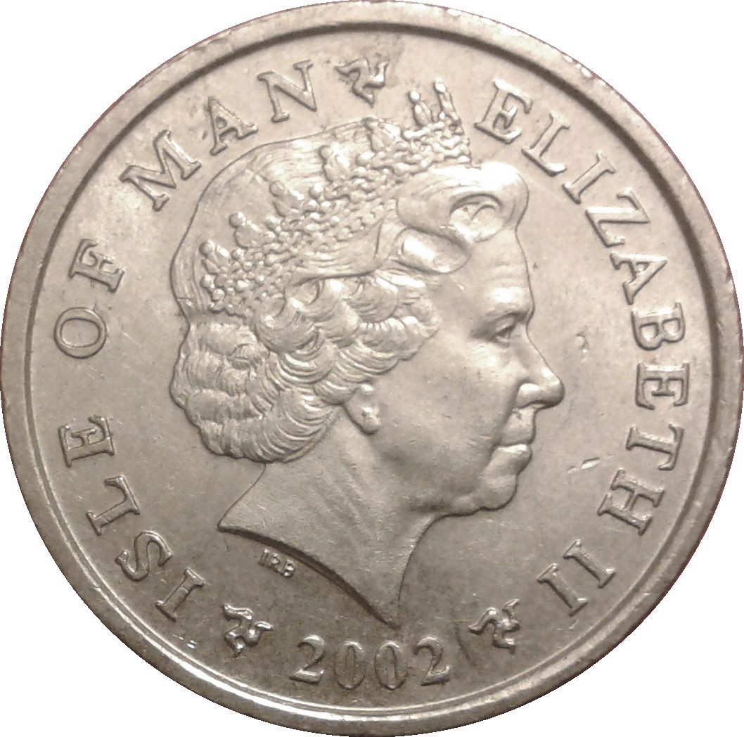 Isle of Man 10 Pence - Elizabeth II St. German's Cathedral obverse