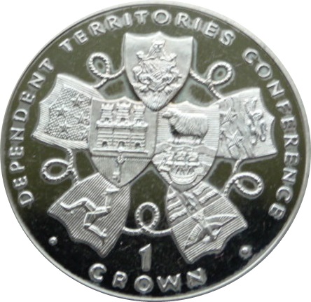 Gibraltar 1 Crown - Elizabeth II Dependant Territories Conference