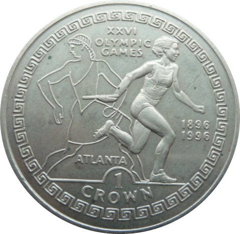 Gibraltar 1 Crown - Elizabeth II Female Relay Runner