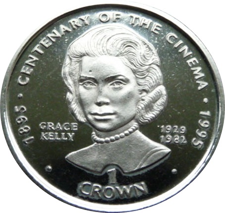 Gibraltar 1 Crown - Elizabeth II Grace Kelly reverse