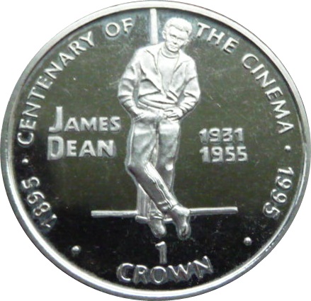 Gibraltar 1 Crown - Elizabeth II James Dean reverse