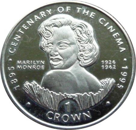 Gibraltar 1 Crown - Elizabeth II Marilyn Monroe reverse