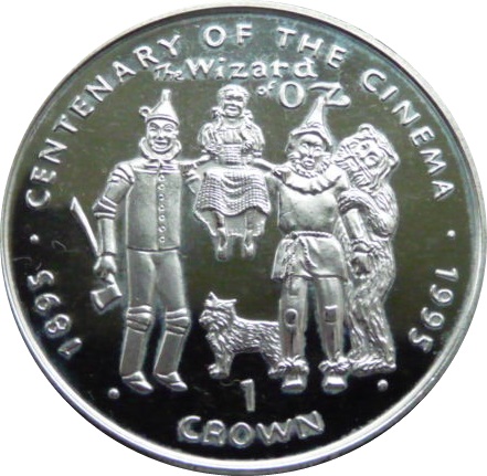 Gibraltar 1 Crown - Elizabeth II The Wizard of Oz reverse