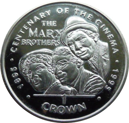 Gibraltar 1 Crown - Elizabeth II The Marx Brothers reverse