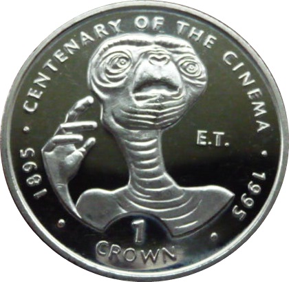 Gibraltar 1 Crown - Elizabeth II E.T. reverse