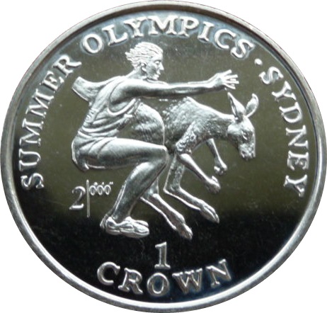 Gibraltar 1 Crown - Elizabeth II Long Jumper and Kangaroo reverse