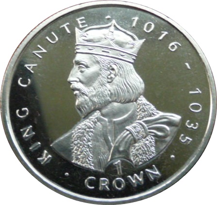 Gibraltar 1 Crown - Elizabeth II King Canute reverse