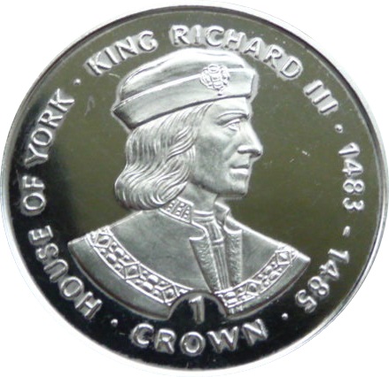 Gibraltar 1 Crown - Elizabeth II King Richard III reverse