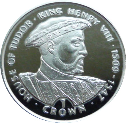 Gibraltar 1 Crown - Elizabeth II King Henry VIII reverse