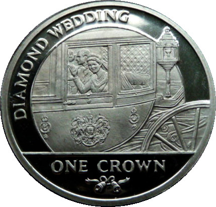 Gibraltar 1 Crown - Elizabeth II The State Coach reverse