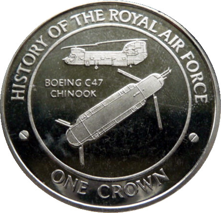 Gibraltar 1 Crown - Elizabeth II Boeing CH-47 Chinook