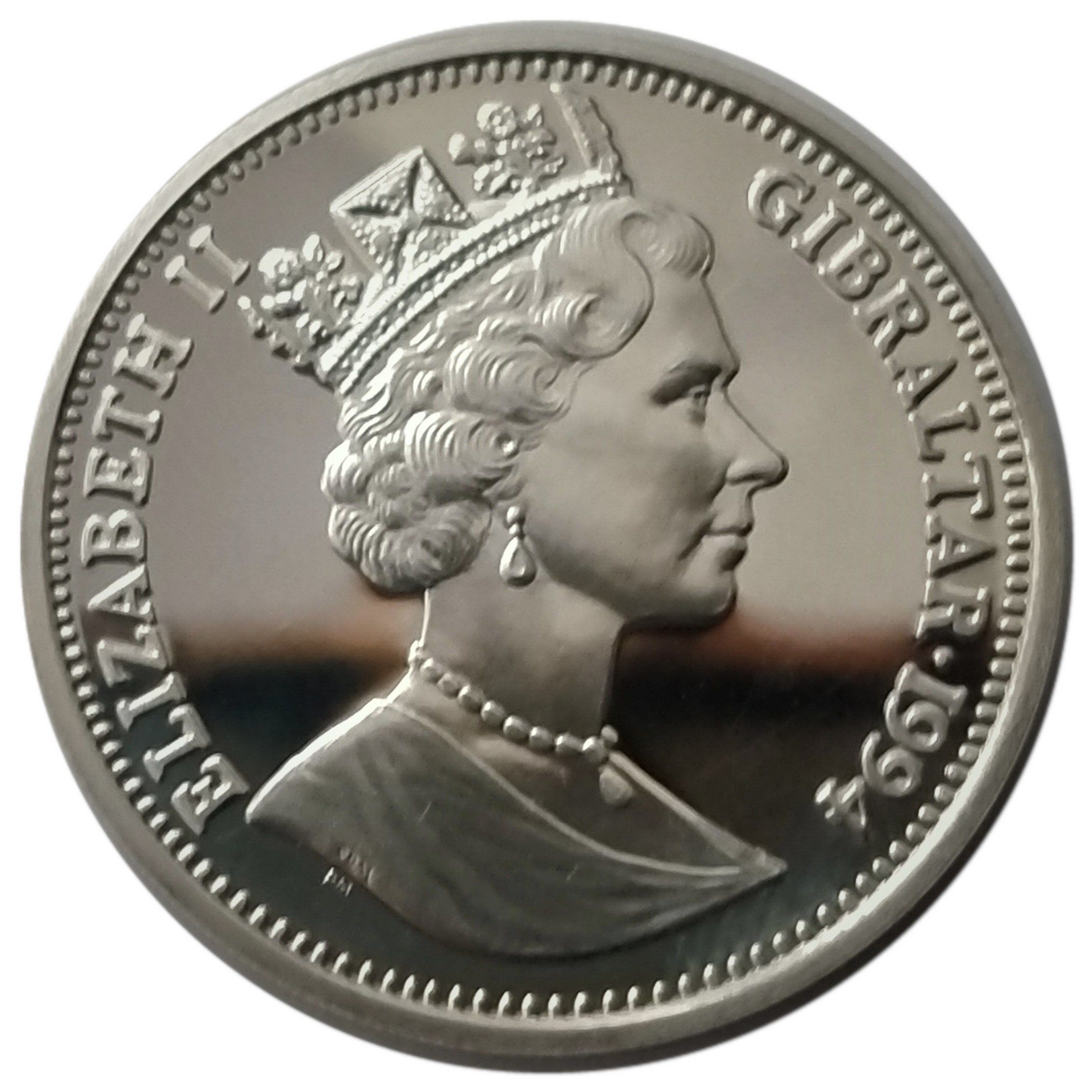 Gibraltar 14 ECUs - Elizabeth II International Aid for Europe obverse