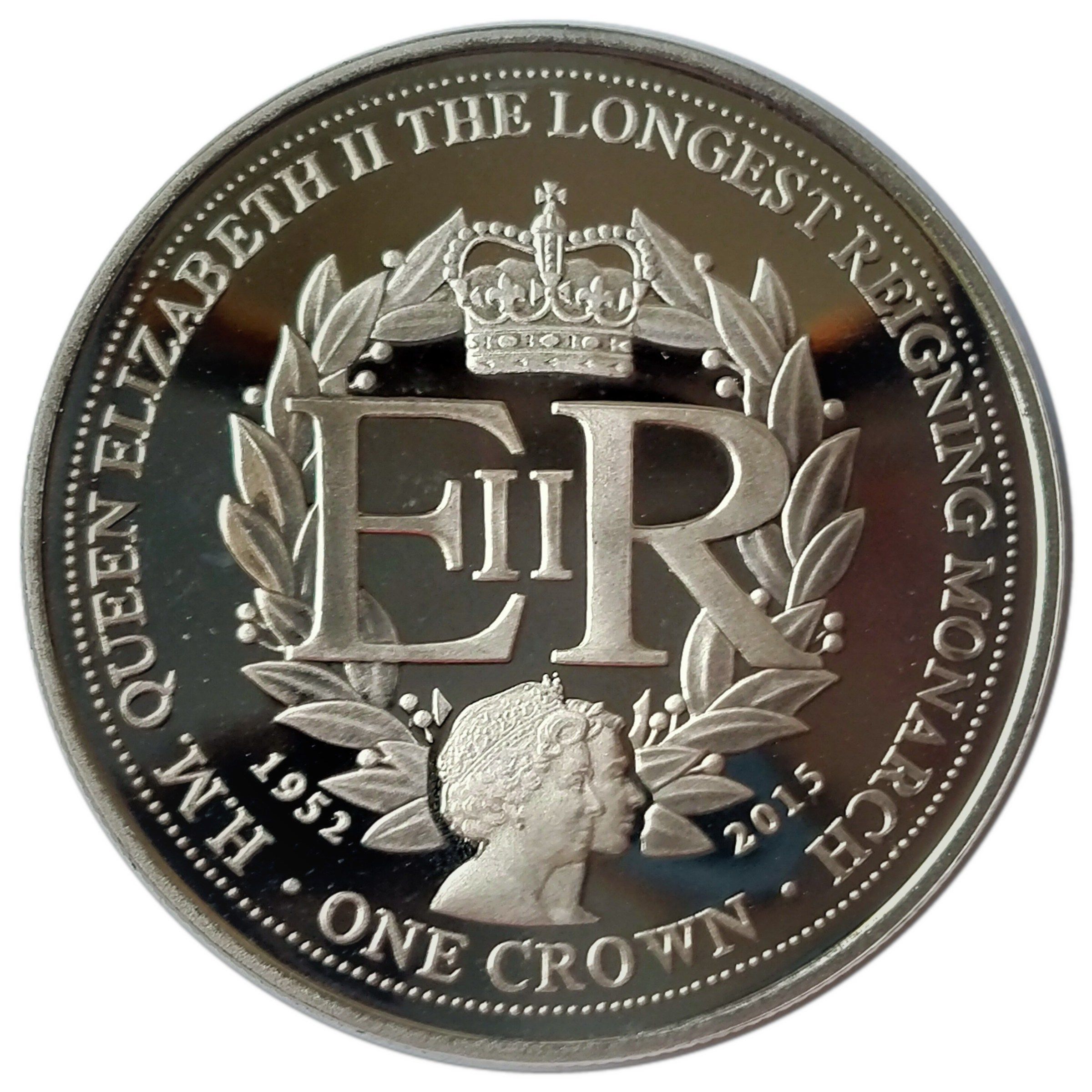 Gibraltar 1 Crown - Elizabeth II Longest reign