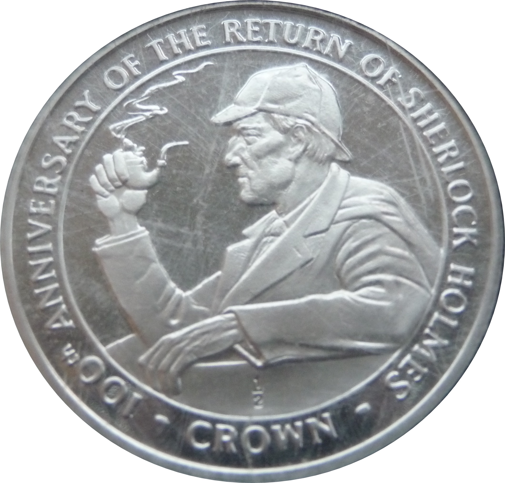Gibraltar ½ Crown - Elizabeth II Holmes smoking pipe reverse