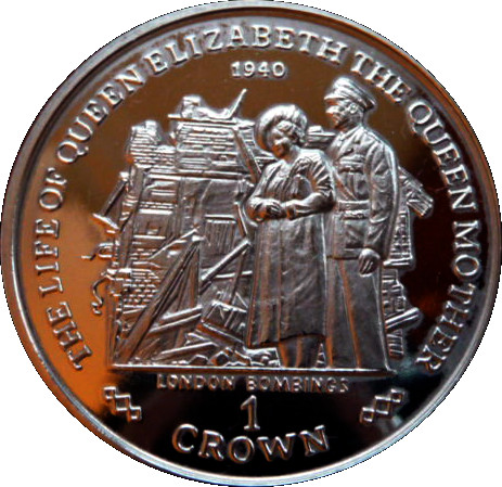 Gibraltar 1 Crown - Elizabeth II London Bombings