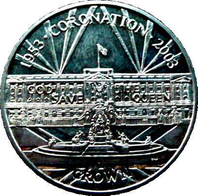 Gibraltar 1 Crown - Elizabeth II 50th Anniversary of Coronation
