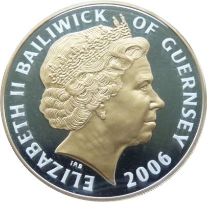 Guernsey 5 Pounds - Elizabeth II 80th Birthday of Queen Elizabeth II - Windsor Fire obverse
