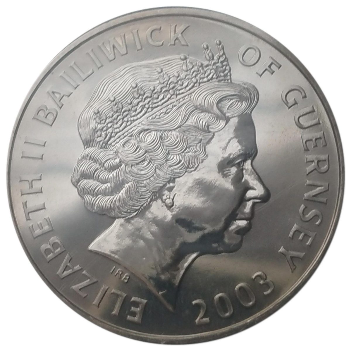 Guernsey 5 Pounds - Elizabeth II Trooping the Colours obverse
