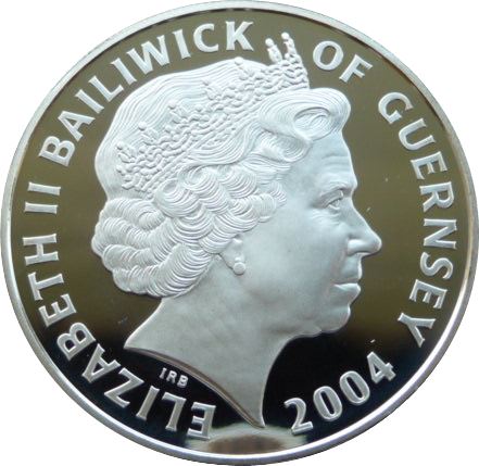 Guernsey 5 Pounds - Elizabeth II 16th Century Monarchs - Silver obverse
